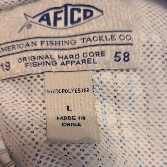 (680) American Fishing Tackle Company Men's Classic Long Sleeve Oxford Shirt, L - Picture 12 of 16